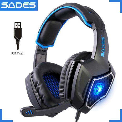 SADES  USB Notebook Gaming Headset  7.1 Big
