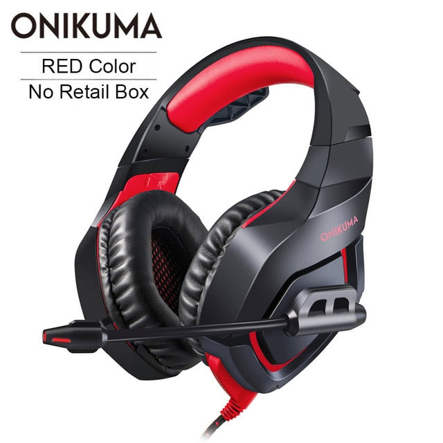 ONIKUMA PS4 Headset Casque PC Gamer Bass Gaming Headphones