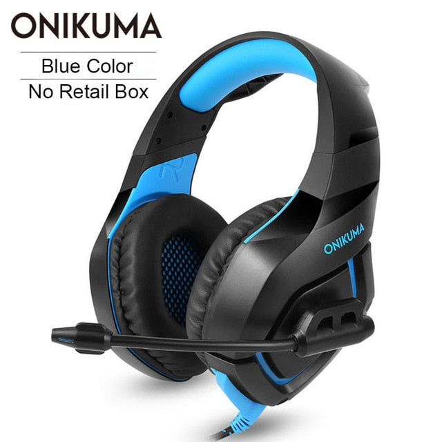 ONIKUMA PS4 Headset Casque PC Gamer Bass Gaming Headphones