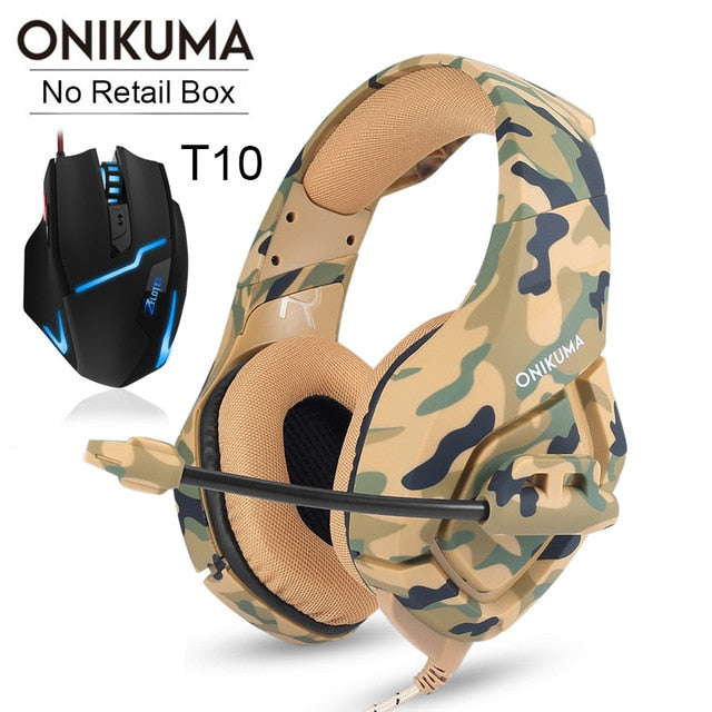 ONIKUMA PS4 Headset Casque PC Gamer Bass Gaming Headphones