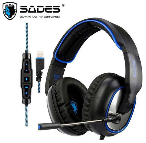 SADES R7 Gaming Headset USB Gaming Headphones