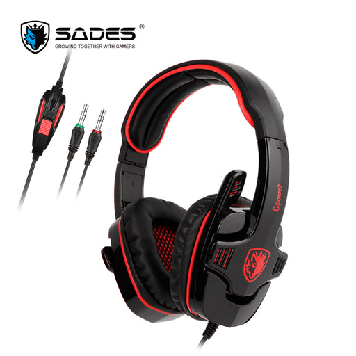 SADES GPOWER Gaming Headset 3.5mm Gamer Headphones